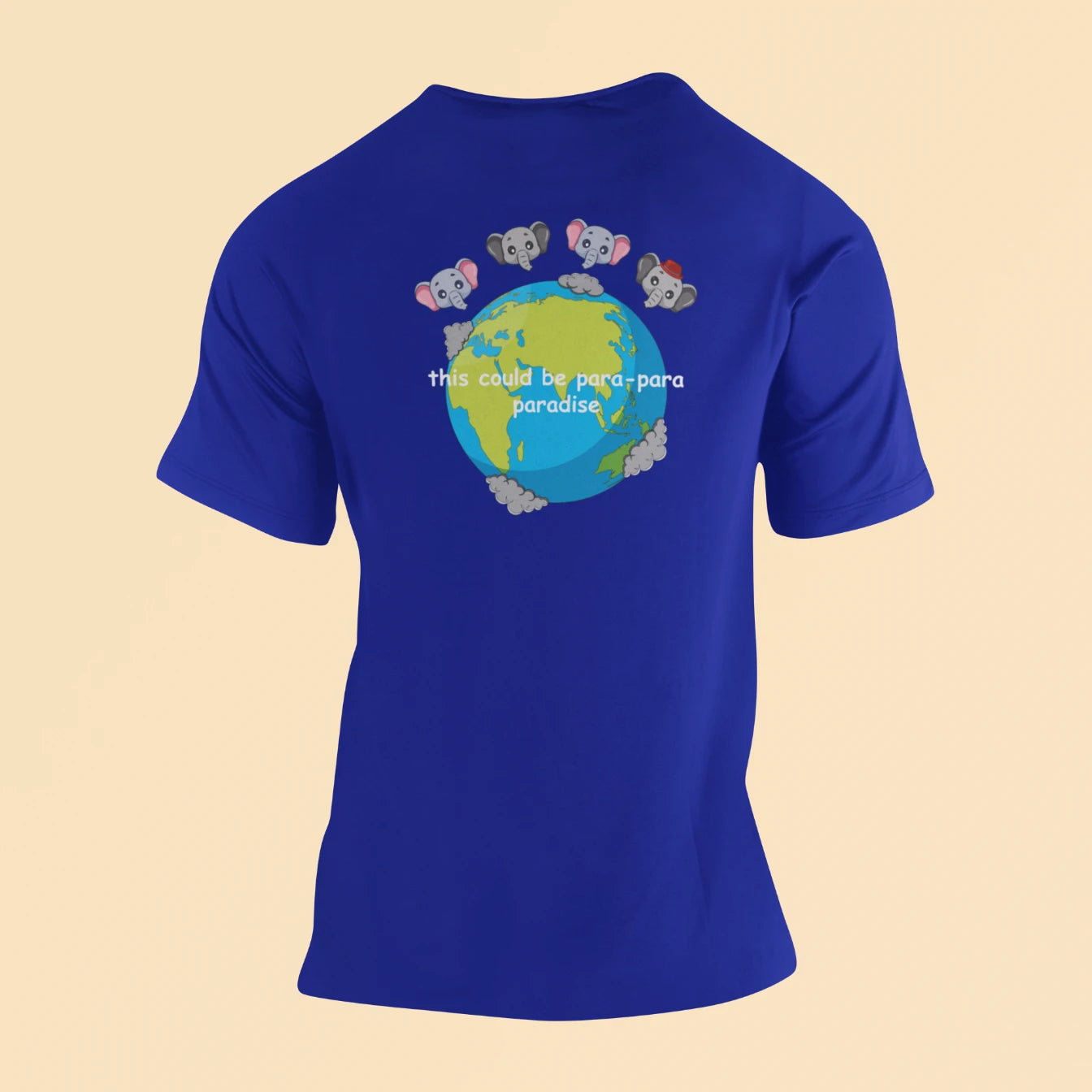 this could be para para paradise t shirt back royal blue