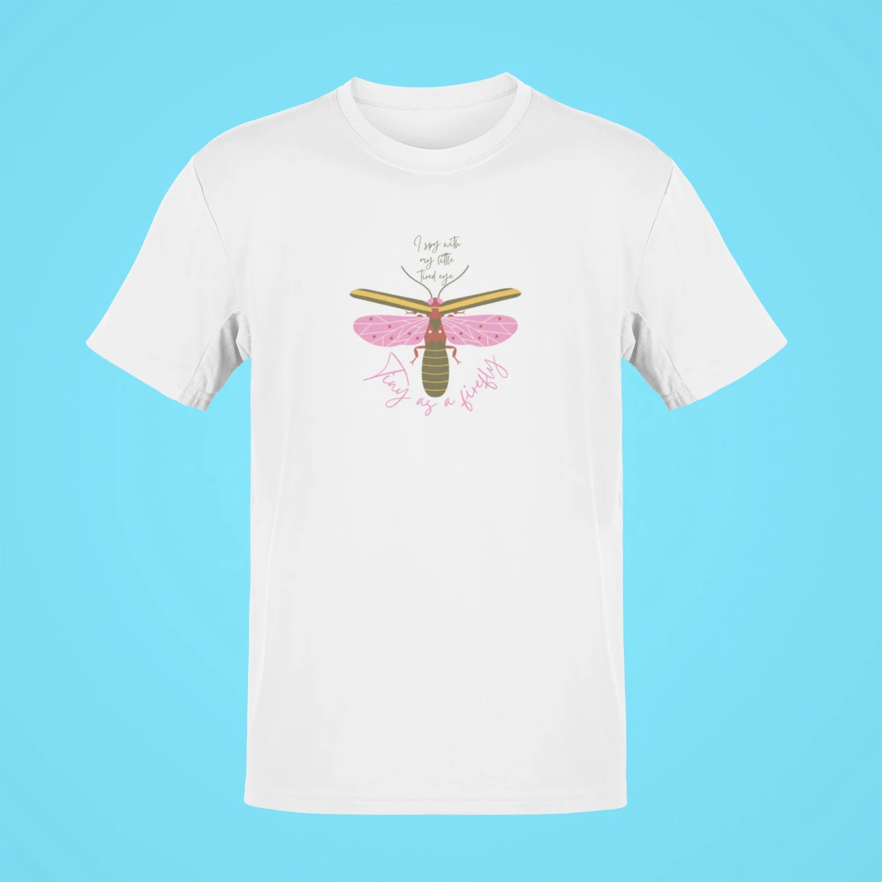 tiny as a firefly oversized t shirt white
