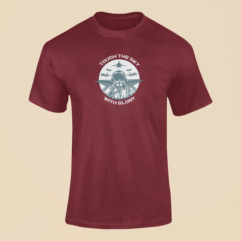 touch the sky with glory t shirt maroon