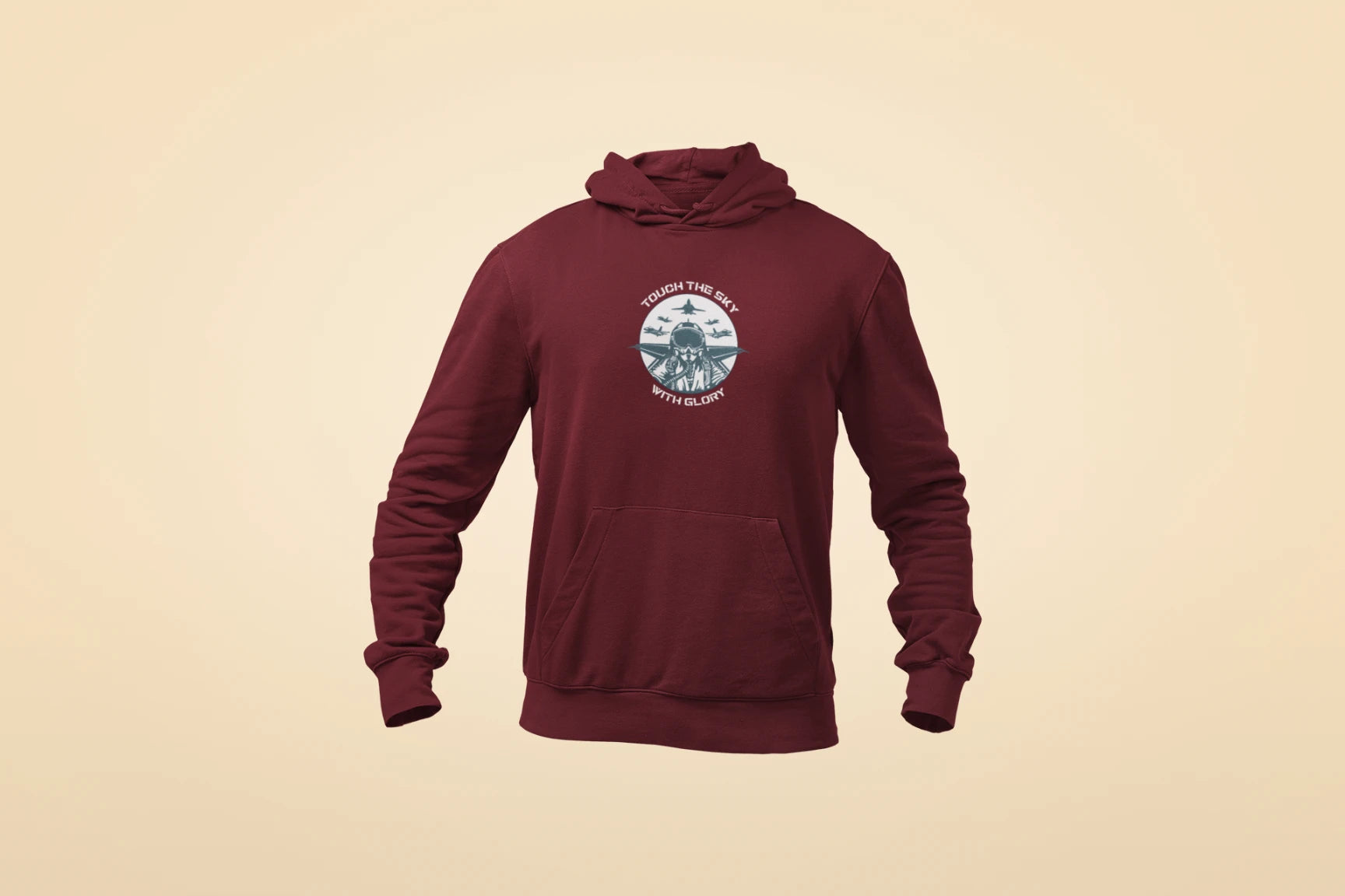 touch the sky with glory t shirt unisex hoodie maroon