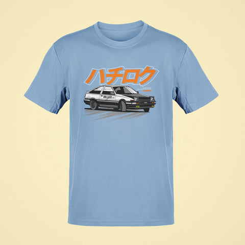 toyota sprinter trueno ae86 oversized t shirt baby blue