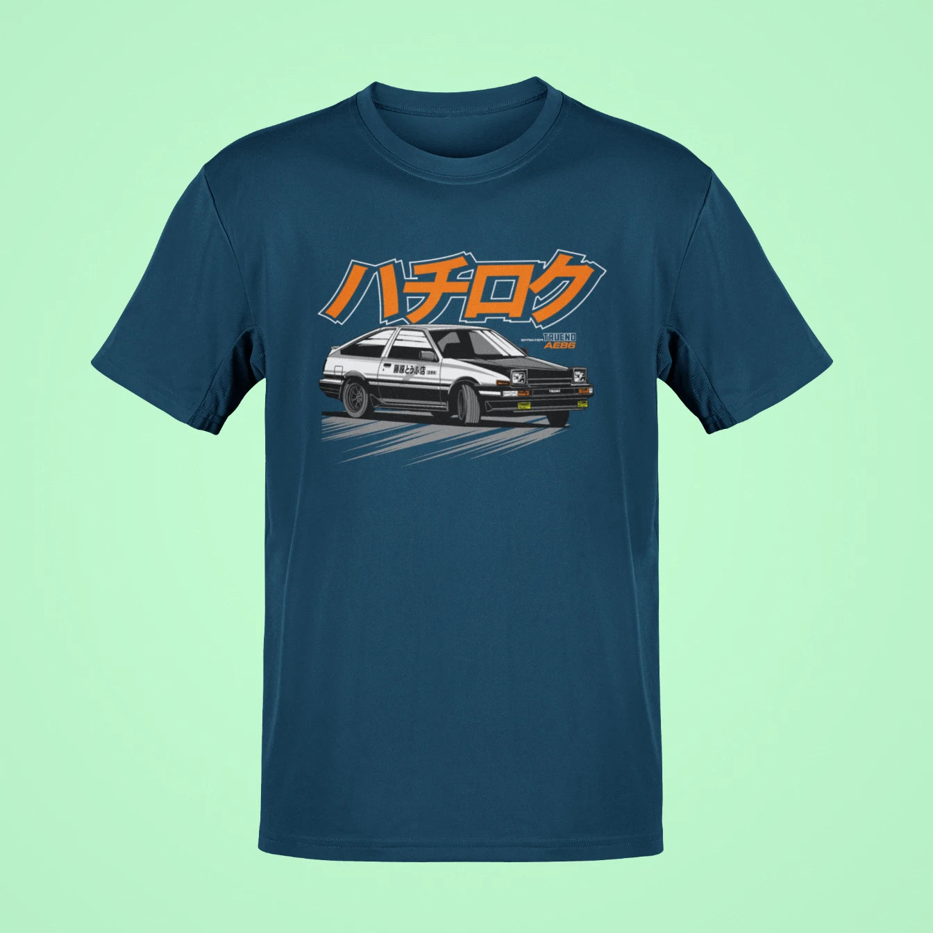 toyota sprinter trueno ae86 oversized t shirt navy blue