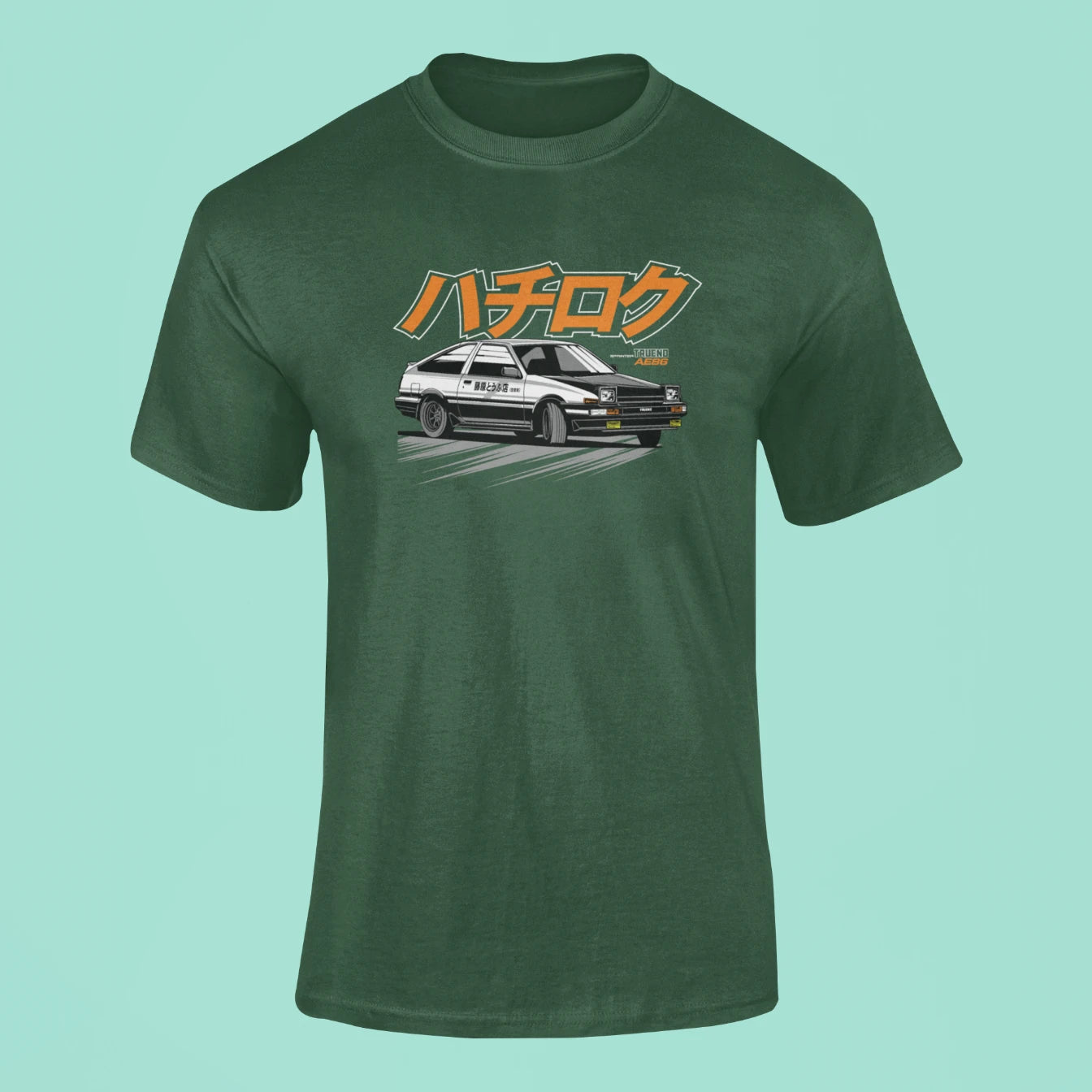 toyota sprinter trueno ae86 t shirt green