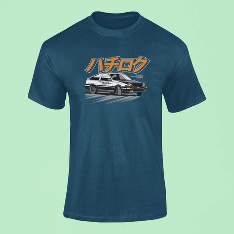 toyota sprinter trueno ae86 t shirt navy blue