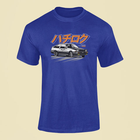 toyota sprinter trueno ae86 t shirt royal blue