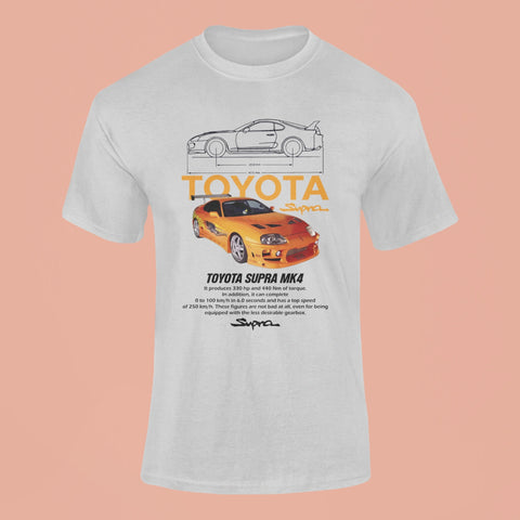 toyota supra mk4 t shirt grey