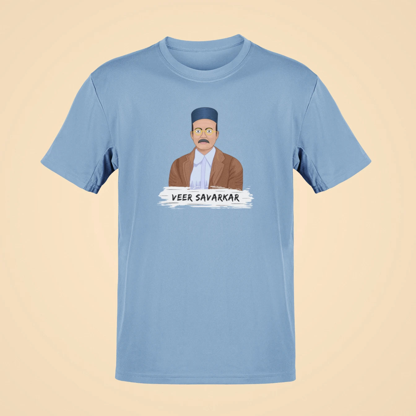 veer savarkar oversized t shirt baby blue