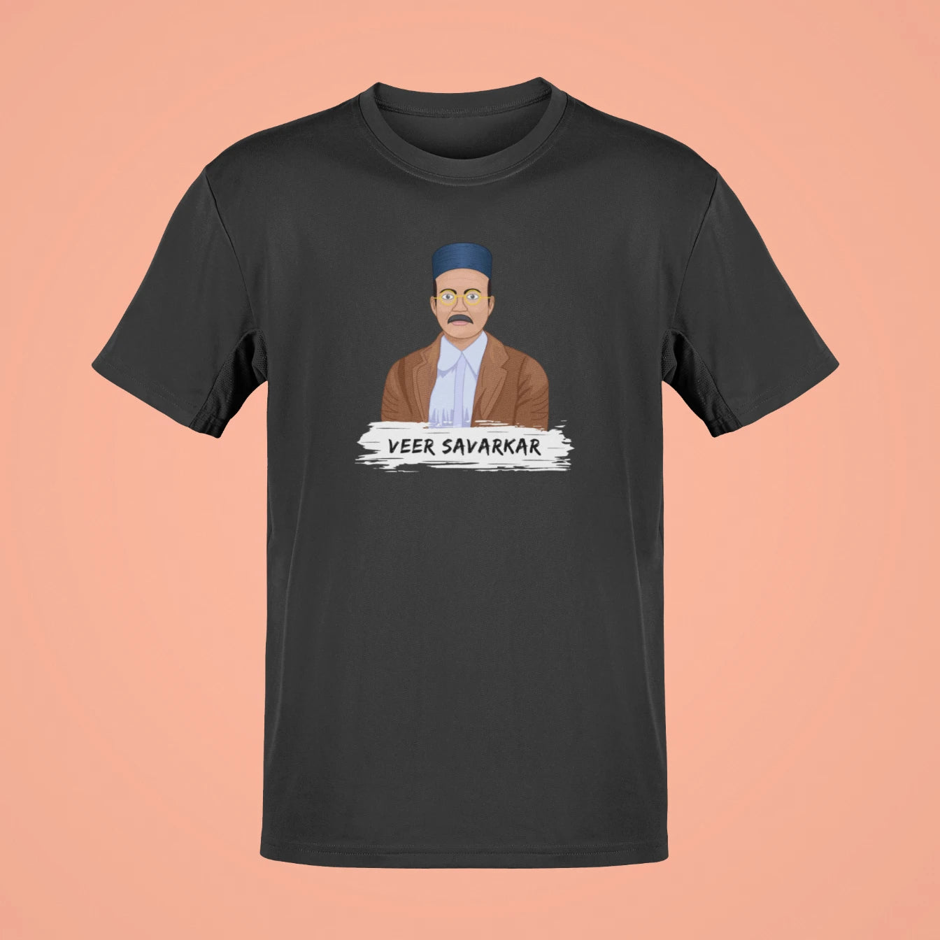 veer savarkar oversized t shirt black