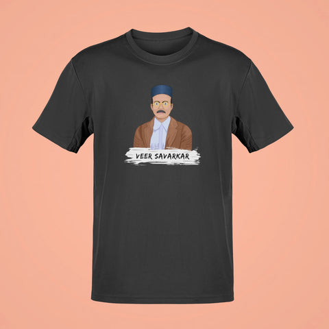 veer savarkar oversized t shirt black