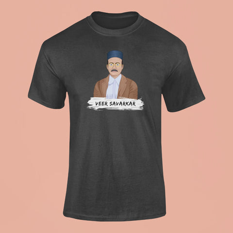 veer savarkar t shirt black