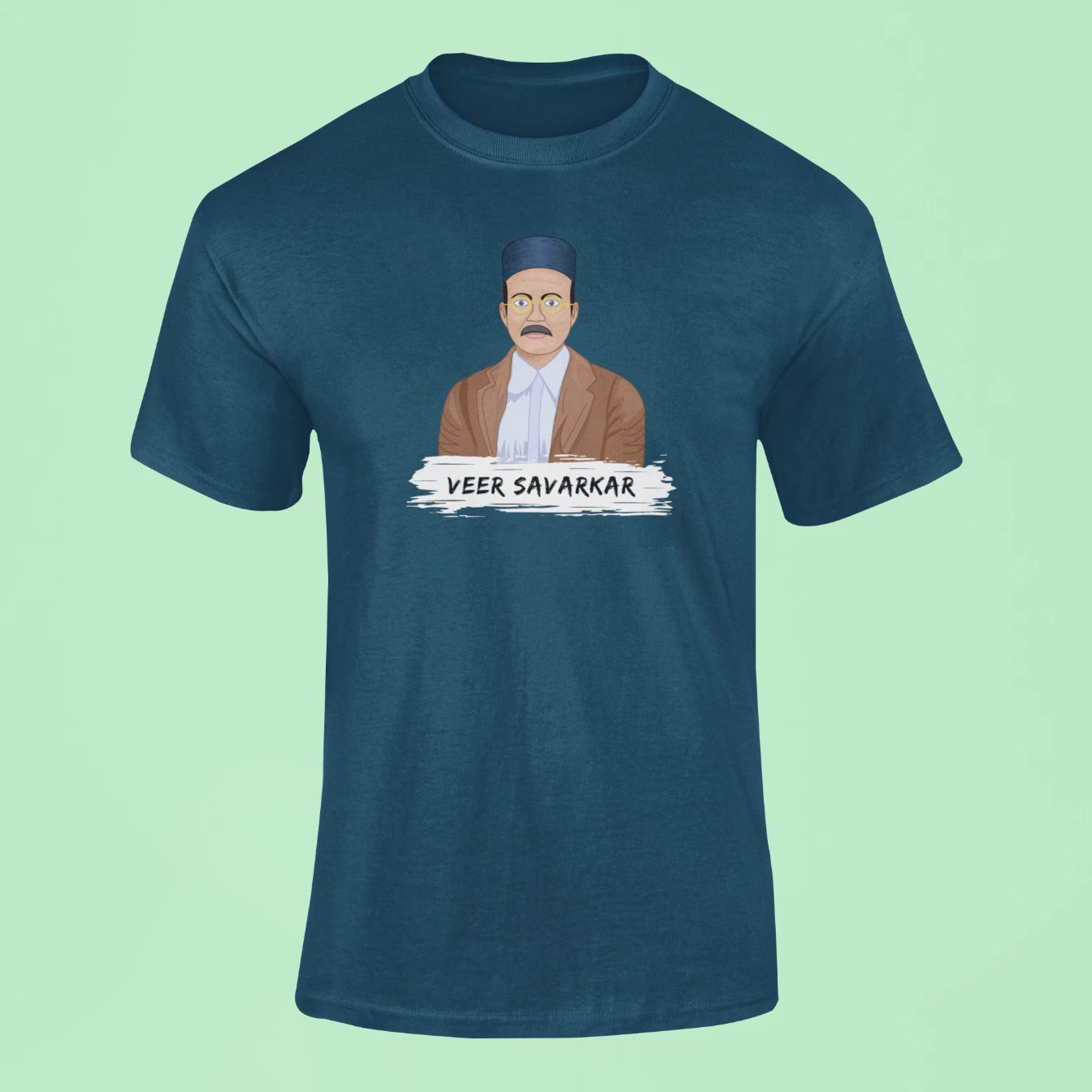 veer savarkar t shirt navy blue