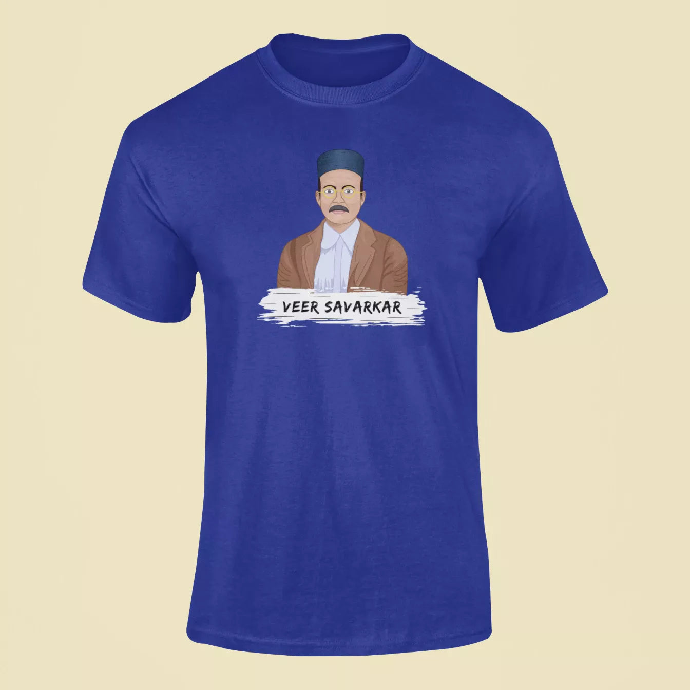 veer savarkar t shirt royal blue