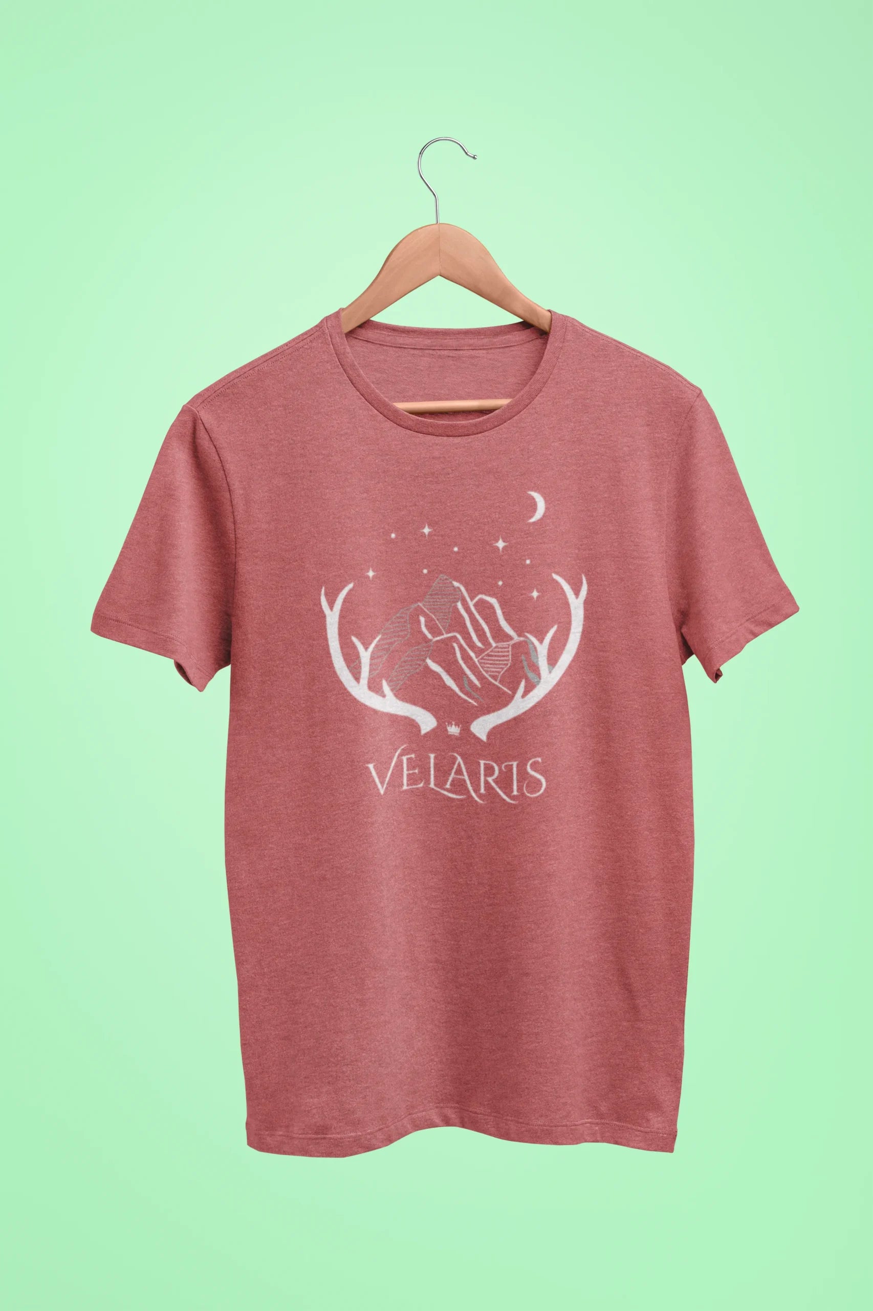 velaris oversized t shirt dusty rose scaled