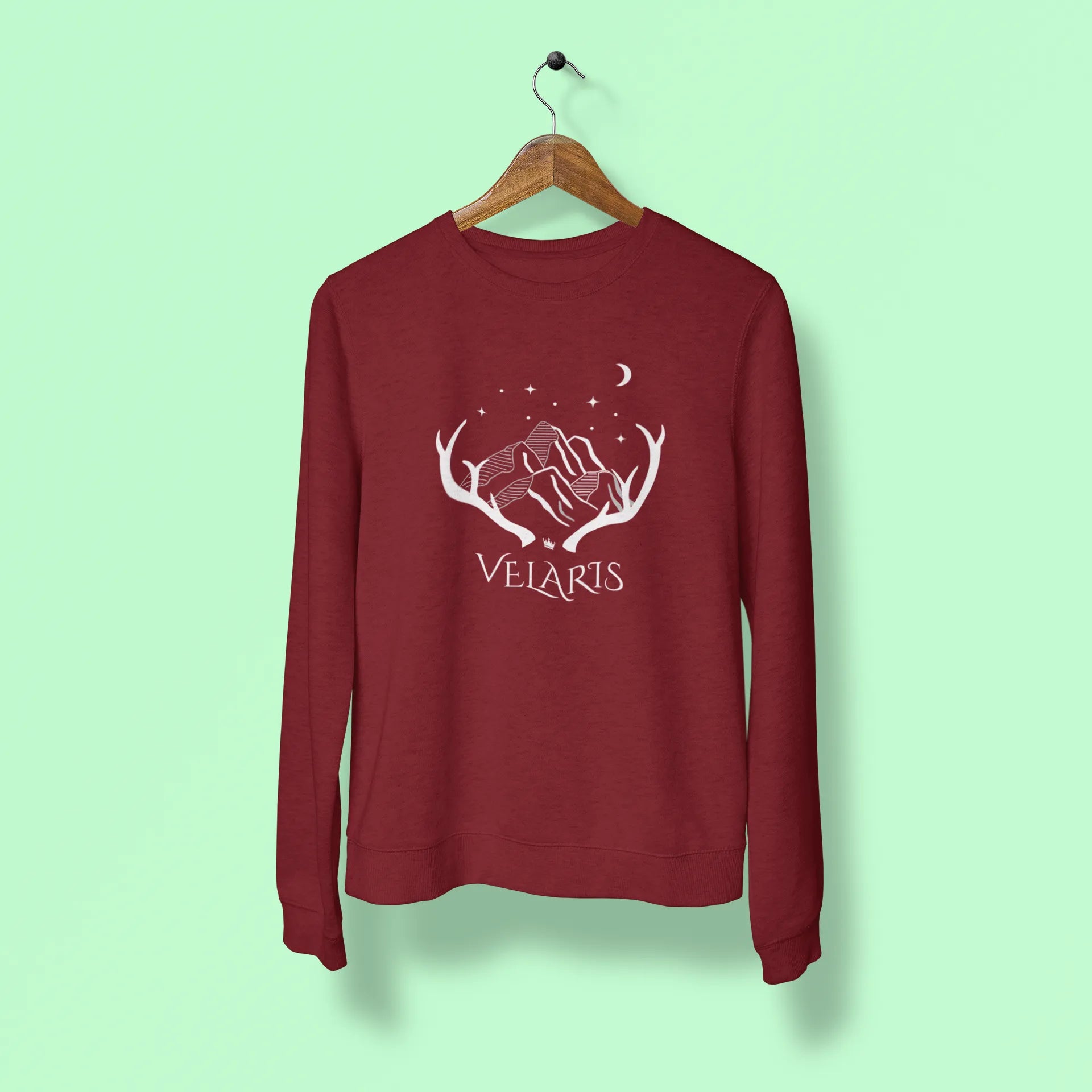 velaris unisex sweatshirt maroon