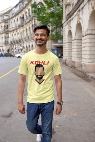 Virat Kohli Face Outline T-shirt