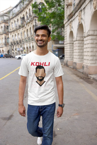 Virat Kohli Face Outline T-shirt