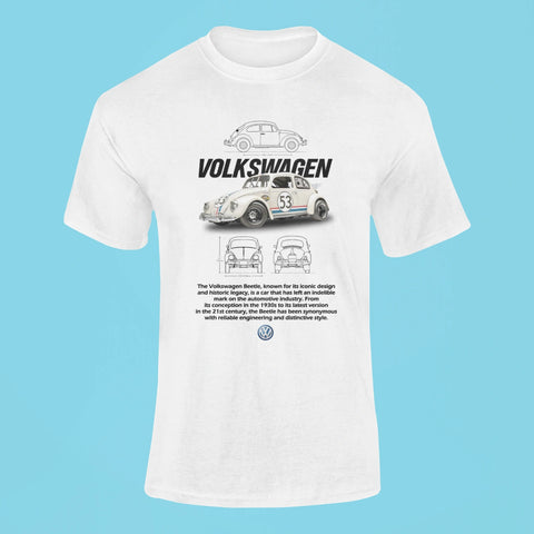 volkswagen beetle t shirt white