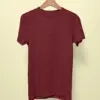 mens solid t shirt maroon