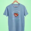 i can do it with a broken heart oversized t shirt baby blue scaled