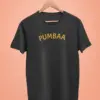 lion king pumbaa front back print oversized t shirt black scaled