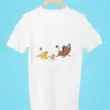 lion king simba timon pumba front back print oversized t shirt white