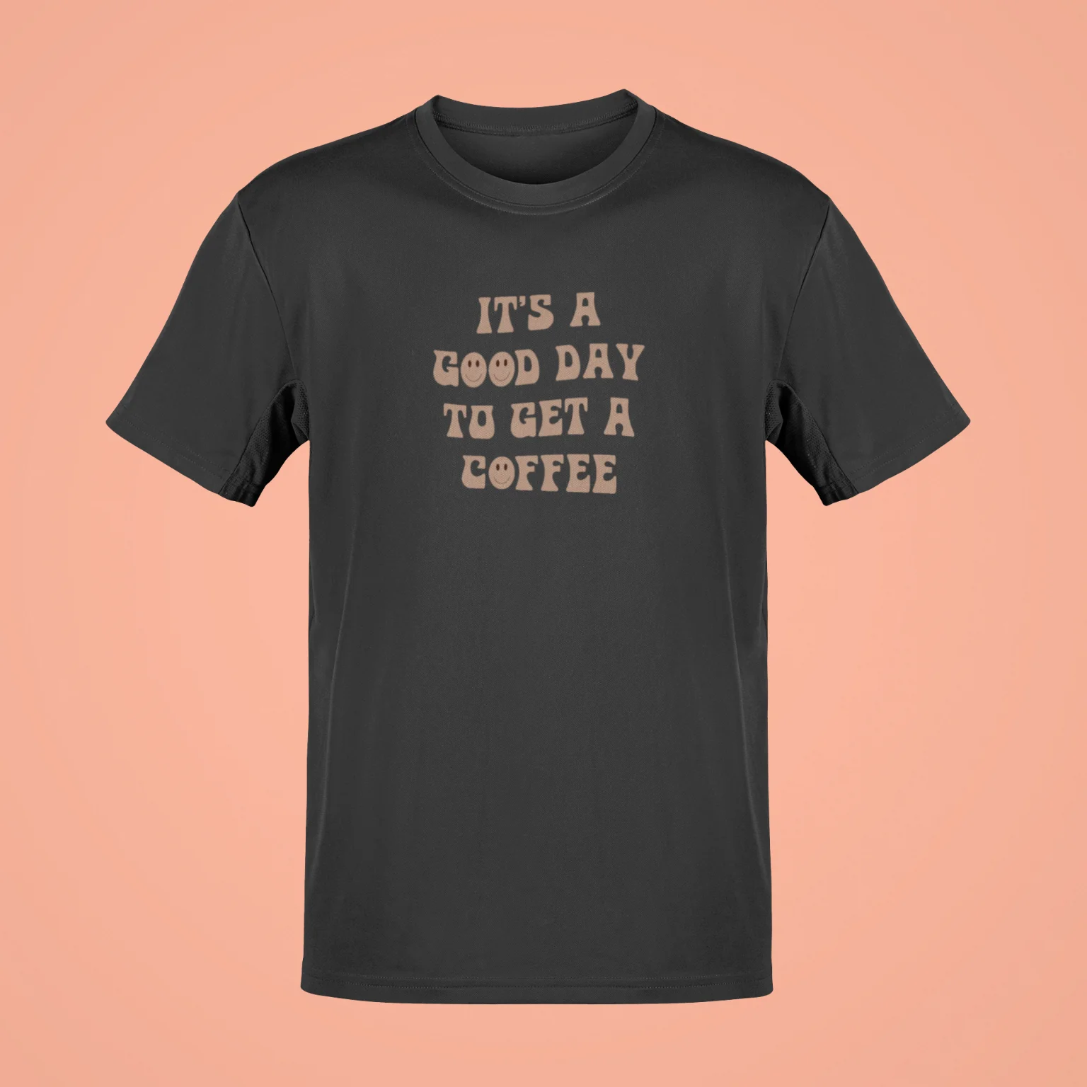 its a good day to get a coffee oversized t shirt black