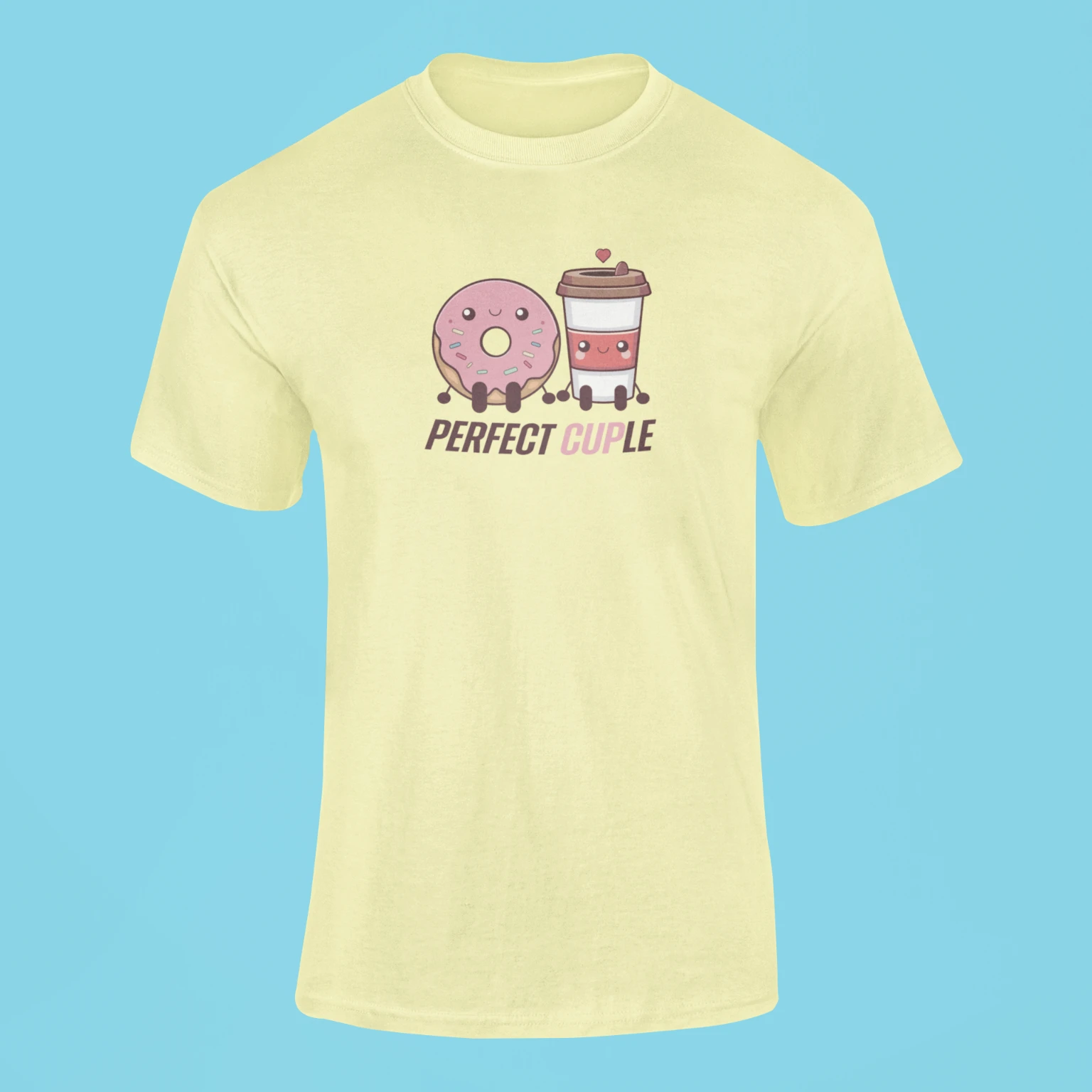 perfect cuple t shirt butter yellow